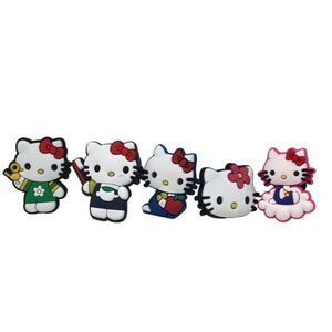 5 Shoe Charms Hello Kitty‎ sandal Jewlry Foam clog pvc wristband bracelet New